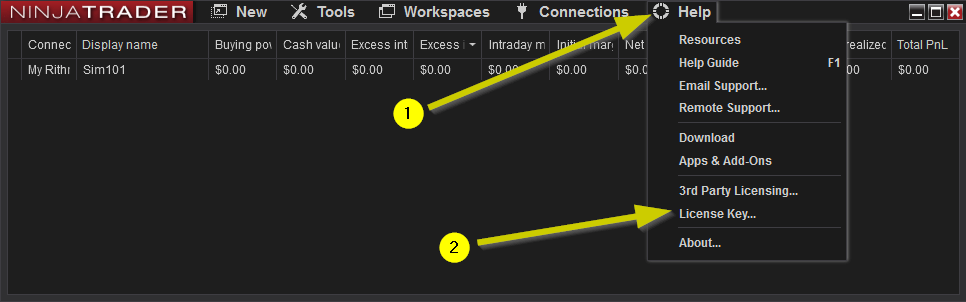 Ninjatrader License Key
