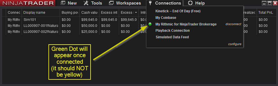 Enable connection 2